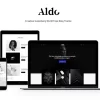 Aldo Modern Personal Blog WordPress Theme 1.0.5破解版主题