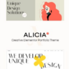 Alicia Elementor Portfolio Theme 1.0.1破解版主题