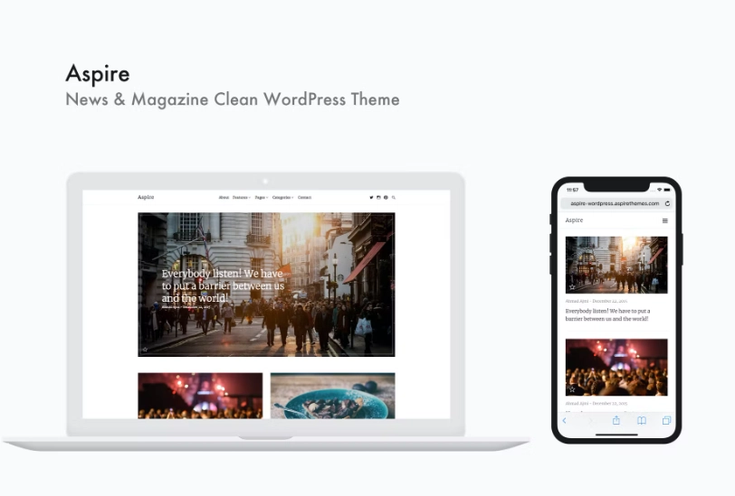 Aspire News Magazine Clean WordPress Theme 1.2.8 GPL Theme 1 Aspire News Magazine Clean WordPress Theme 1.2.8 GPL Theme