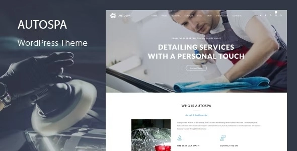 Auto Spa Car Wash WordPress Theme 3.2 GPL Theme 1 Auto Spa Car Wash WordPress Theme 3.2 GPL Theme