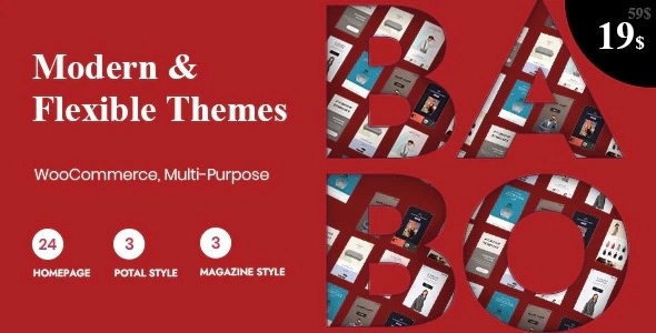 Babo Modern Flexible WooCommerce Theme 2.3.0 GPL Theme