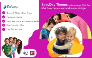 Babyday Child Care WordPress Theme WordPress Theme 1.0.0 GPL Theme