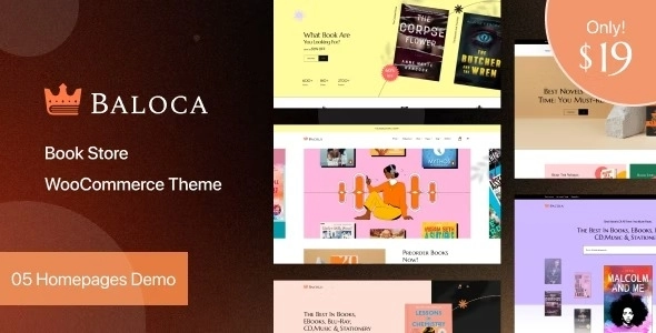 Baloca Book Store WooCommerce Theme 1.2.0 GPL Theme