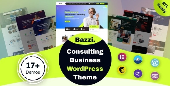 Bazzi Business Consulting WordPress Theme 1.0.2 GPL Theme