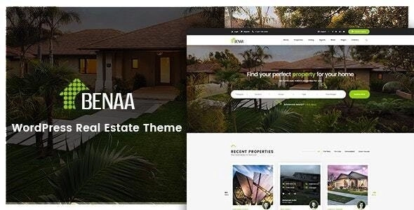 Benaa Real Estate WordPress Theme 3.0.8 GPL Theme 1 Benaa Real Estate WordPress Theme 3.0.8 GPL Theme