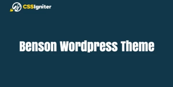 Benson  – WordPress Theme 1.1.0 GPL Theme