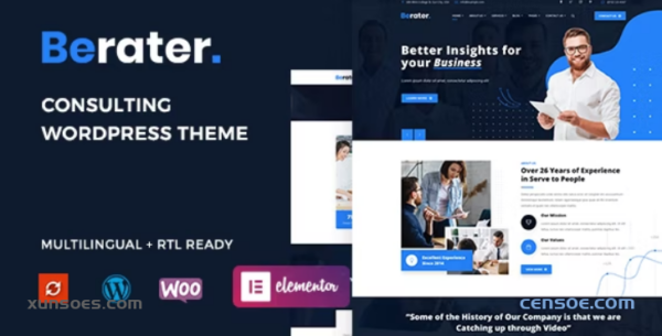 Berater Consulting WordPress Theme 1.0.1 GPL Theme