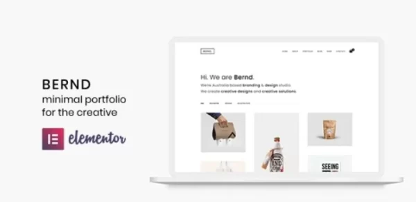 Bernd Minimal WordPress Portfolio Theme 3.0.0 GPL Theme