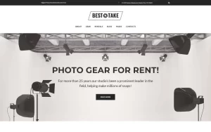 BestTake Photo Studio Rentals Services Responsive WordPress Theme 1.0.0 GPL Theme