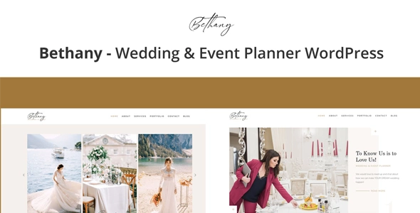 Bethany Wedding Event Planner WordPress 1.0.0 GPL Theme