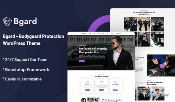 Bgard Bodyguard Protection WordPress Theme 1.0.1 GPL Theme