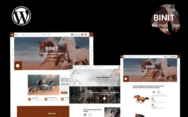 Binit Equestrian Horse Riding School WordPress Theme 1.0.0 GPL Theme