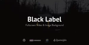 Black Label Fullscreen Video Image Background 4.0.14 GPL Theme