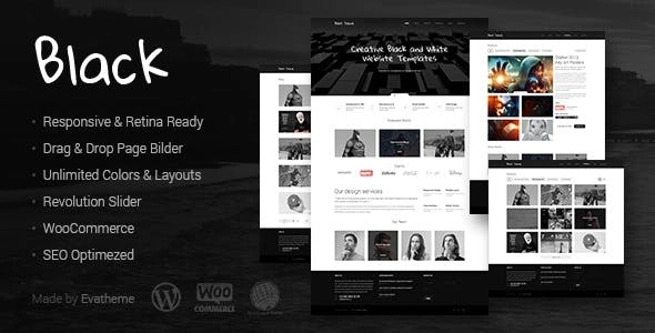 Black Premium Multi-Purpose WordPress Theme 1.5 GPL Theme