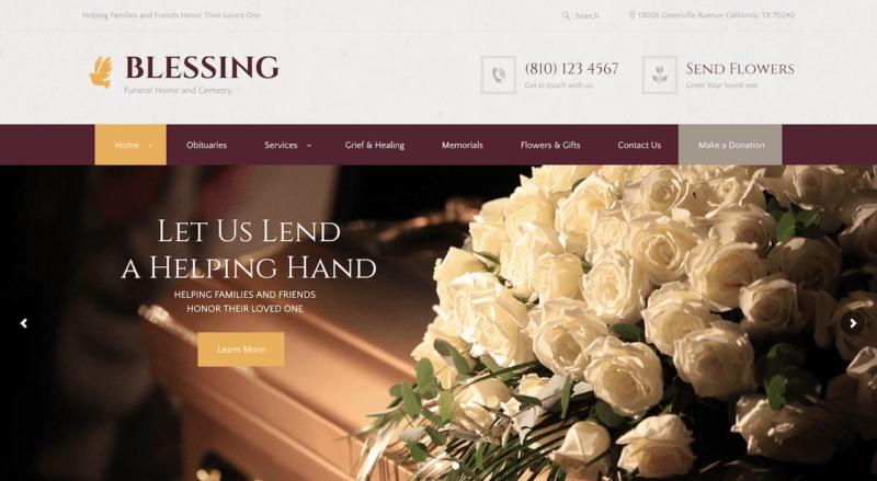 Blessing | Funeral Home Services Cremation Parlor WordPress Theme 3.2.7 GPL Theme 1 Blessing | Funeral Home Services Cremation Parlor WordPress Theme 3.2.7 GPL Theme