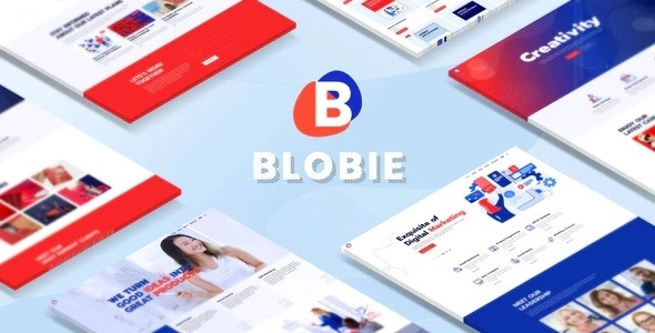 Blobie Multiconcept Creative WordPress Theme 1.4 GPL Theme