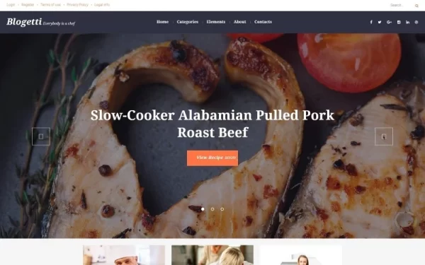 Blogetti Restaurant Blog WordPress Theme 1.1.1 GPL Theme