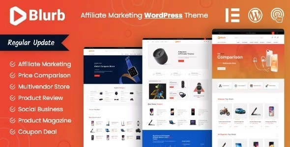 Blurb Affiliate Marketing WordPress Theme 2.1.2 GPL Theme