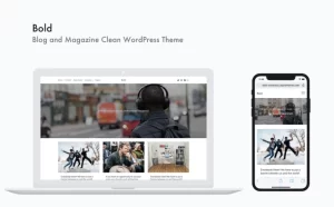 Bold Blog and Magazine Clean WordPress Theme 1.0.4 GPL Theme
