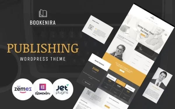 Bookenira Publishing Company WordPress Theme 1.0.1 GPL Theme