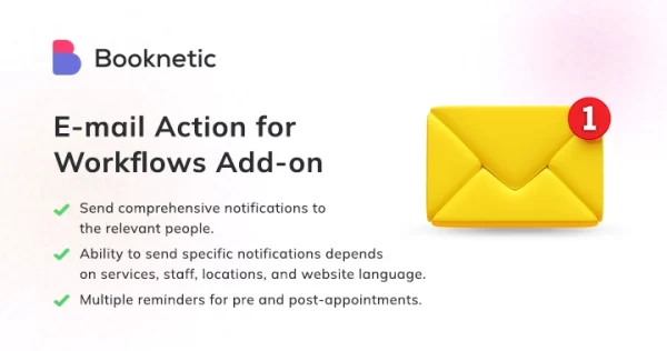 Booknetic – Workflow Email Addon 1.0.9 GPL Plugins