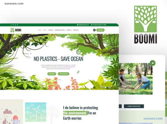 Boomi – Environment Ecology WordPress Theme 1.0.3 GPL Theme