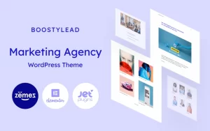 Boostylead Marketing Agency Website Template with a Neat Design and WordPress Elementor Theme WordPress Theme 1.0.0 GPL Theme