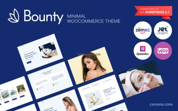 Bounty Minimal WooCommerce Theme for Beauty 1.0.1 GPL Theme