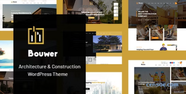 Bouwer Architecture Construction WordPress Theme 1.4.0 GPL Theme