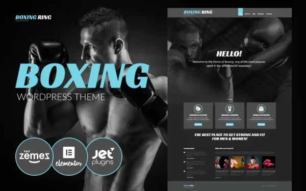Boxing Ring Boxing WordPress Theme 1.0.0 GPL Theme