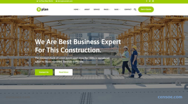 Bplan Home Plan Construction WordPress Theme 1.0.1 GPL Theme