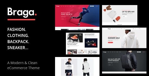 Braga Fashion Theme for WooCommerce WordPress 1.0.5 GPL Theme