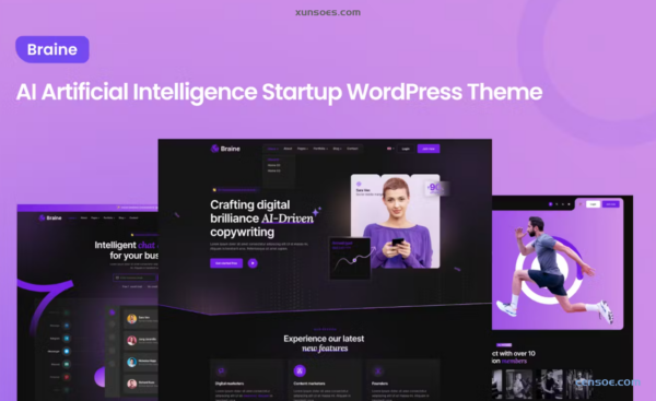 Braine Digital AI Tech Software WordPress Theme 1.0 GPL Theme
