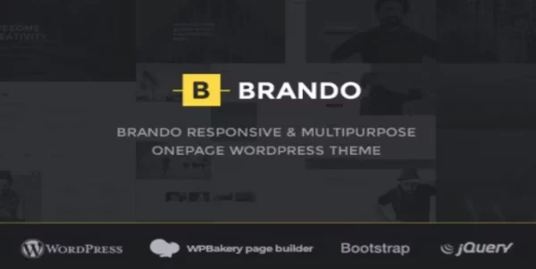 Brando Responsive and Multipurpose OnePage WordPress Theme 2.4 GPL Theme