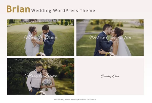 Brian Wedding WordPress Theme 1.0 GPL Theme