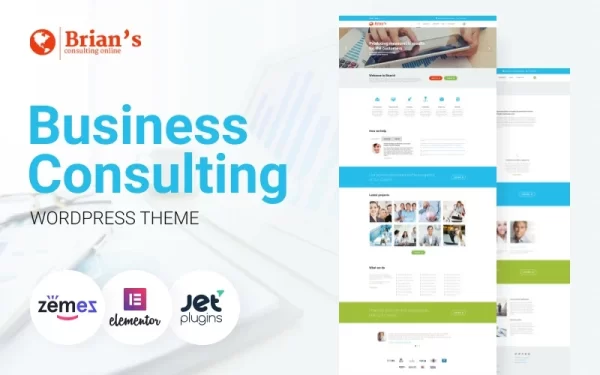 Brian’s Consulting Multipurpose Classic Elementor WordPress Theme 1.0.1 GPL Theme