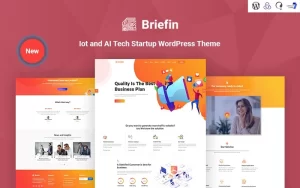Briefin is an IoT and AI Tech Startup Responsive WordPress Theme 1.0.0 GPL Theme