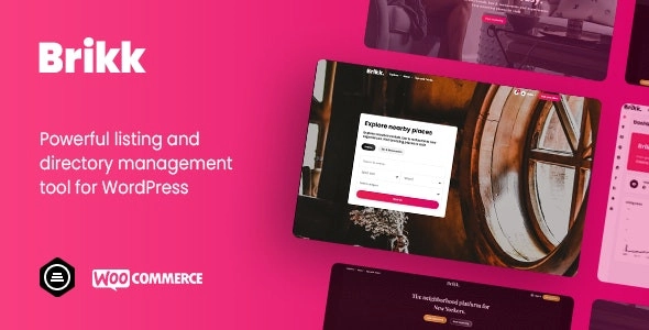 Brikk Directory Listing WordPress Theme 2.1.1 GPL Theme