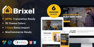 Brixel Building Construction WordPress Theme 2.1.0 GPL Theme