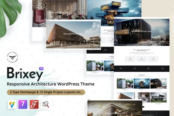 Brixey – Responsive Architecture WordPress Theme 1.9.0 GPL Theme