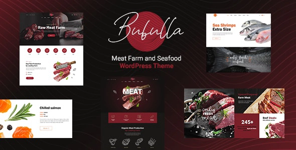 Bubulla Meat Farm Seafood Store WordPress Theme 1.0.6 GPL Theme