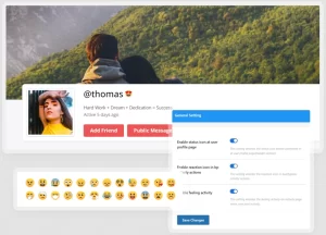 BuddyPress Reactions and Status 2.5.2 GPL Plugins