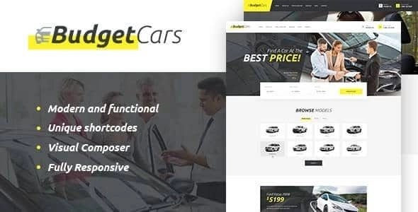 Budget Cars | Used Car Dealer Rental WordPress Theme + Store 1.2 GPL Theme