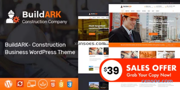 BuildARK- Construction Business WordPress Theme 1.5 GPL Theme