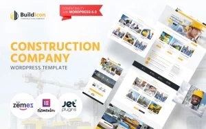 BuildIcon Construction Company WordPress Theme 1.0.4 GPL Theme