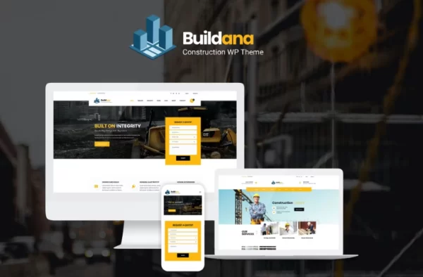 Buildana | Construction Building WordPress Theme 1.5.1 GPL Theme