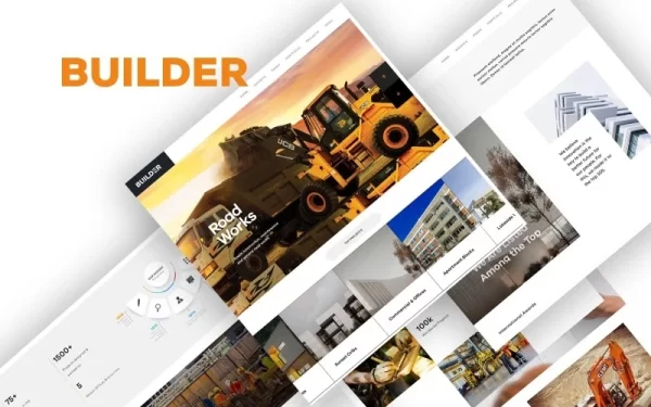 Builder Building and Construction WordPress theme WordPress Theme 2.1.0 GPL Theme