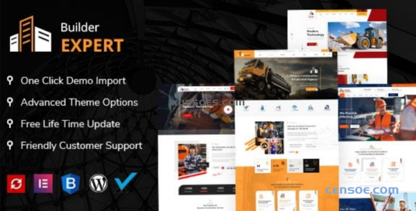 Builder Expert Construction and Architecture WordPress Theme 1.5 GPL Theme