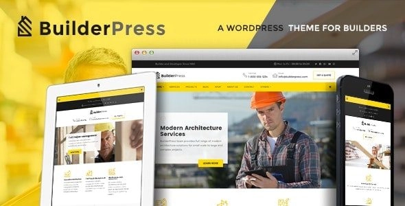 BuilderPress Construction and Architecture WordPress Theme 1.2.5 GPL Theme