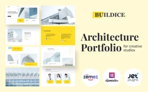 Buildice Architecture portfolio for creative studios WordPress Theme 1.0.0 GPL Theme